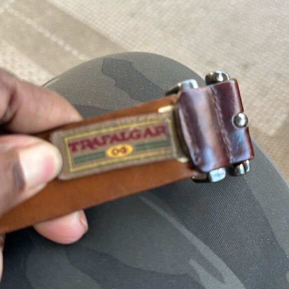 Trafalgar Wine Cortina Leather 356 Men’s Belt 38 - Picture 8 of 8